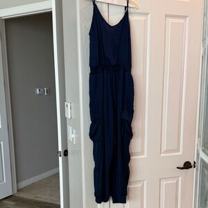 Naked Zebra royal blue ladies jumpsuit